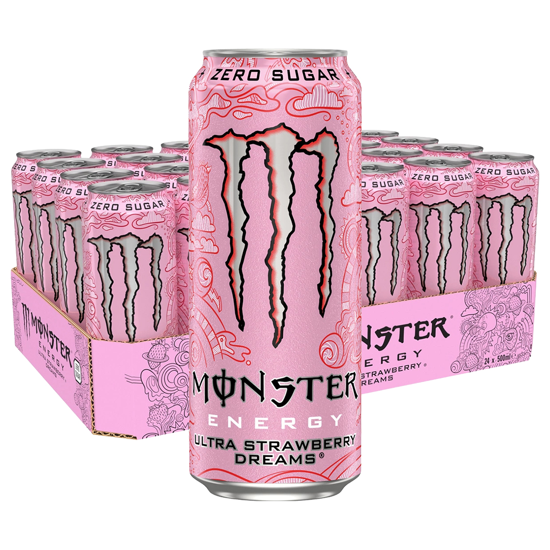 24 x Monster Energy 500 ml Strawberry Dreams