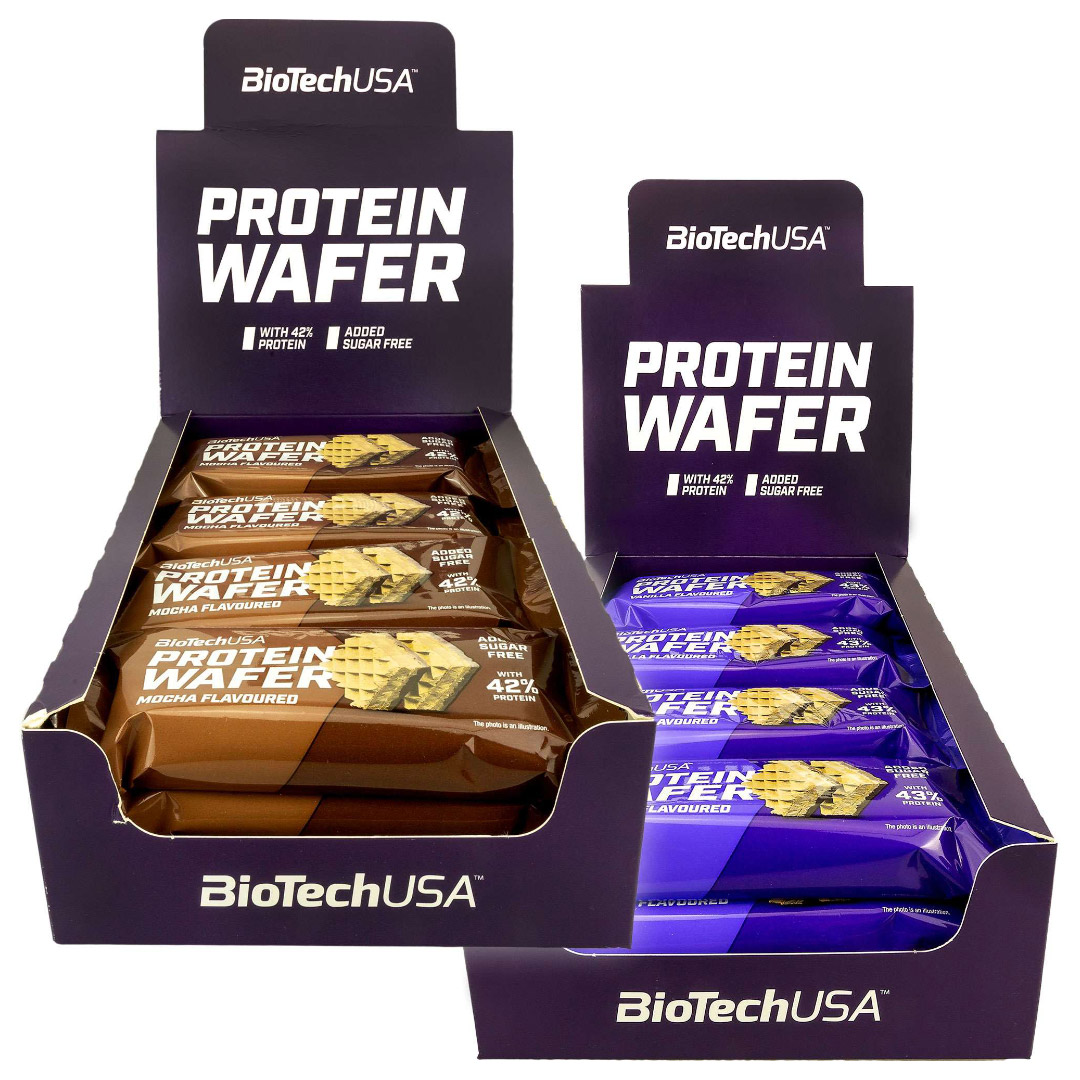 12 x BioTechUSA Protein Wafer 35 g