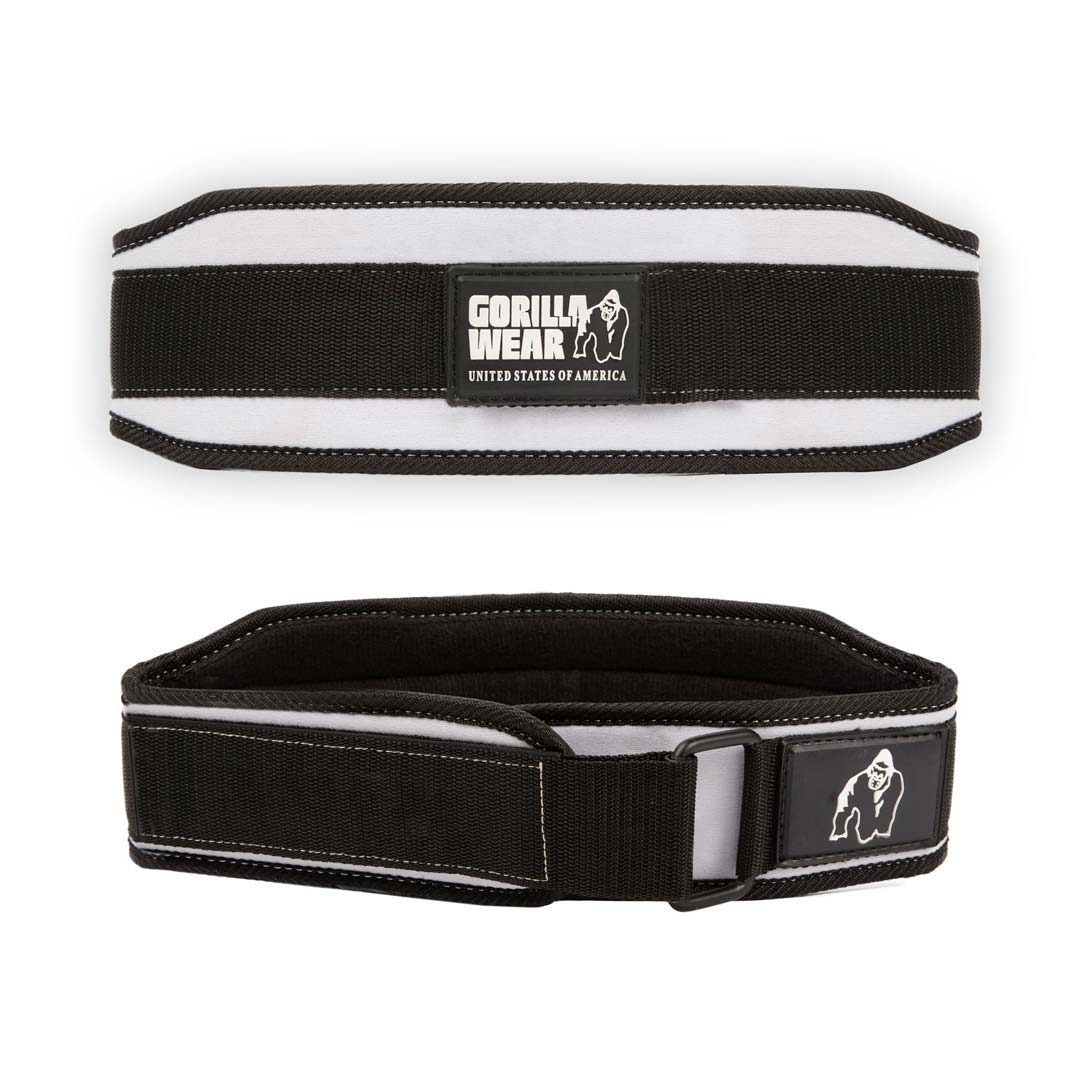 Gorilla Wear 4 Inch Women's Lifting Belt Black/White