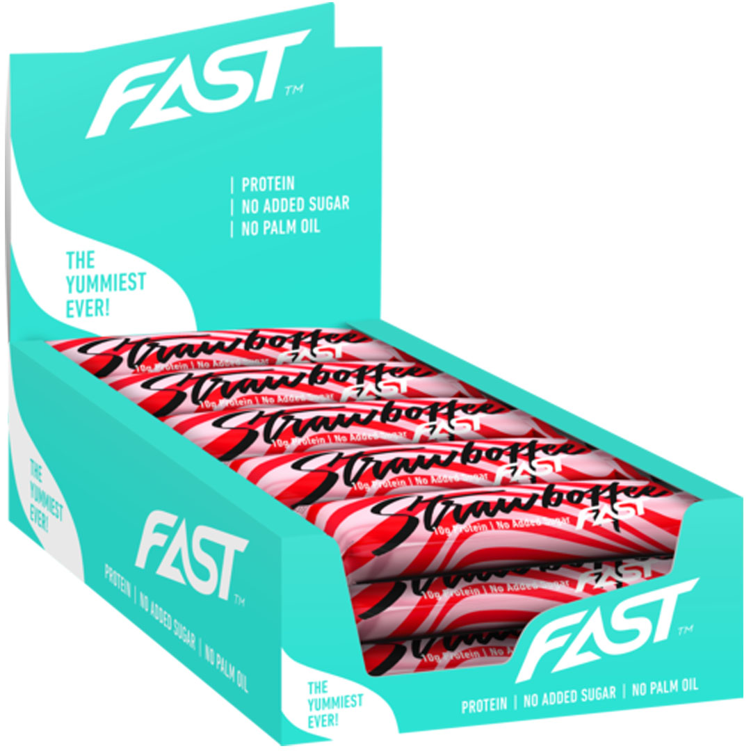 15 x FAST Sport Nutrition Enjoyment Bar 45 g Strawboffee