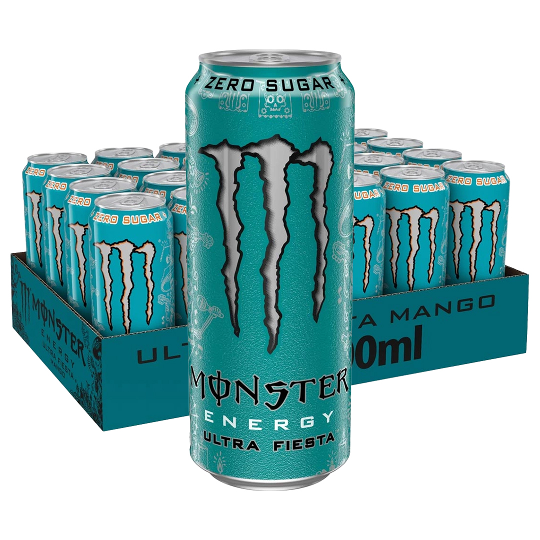 24 x Monster Energy 500 ml Ultra Fiesta (sokeriton)