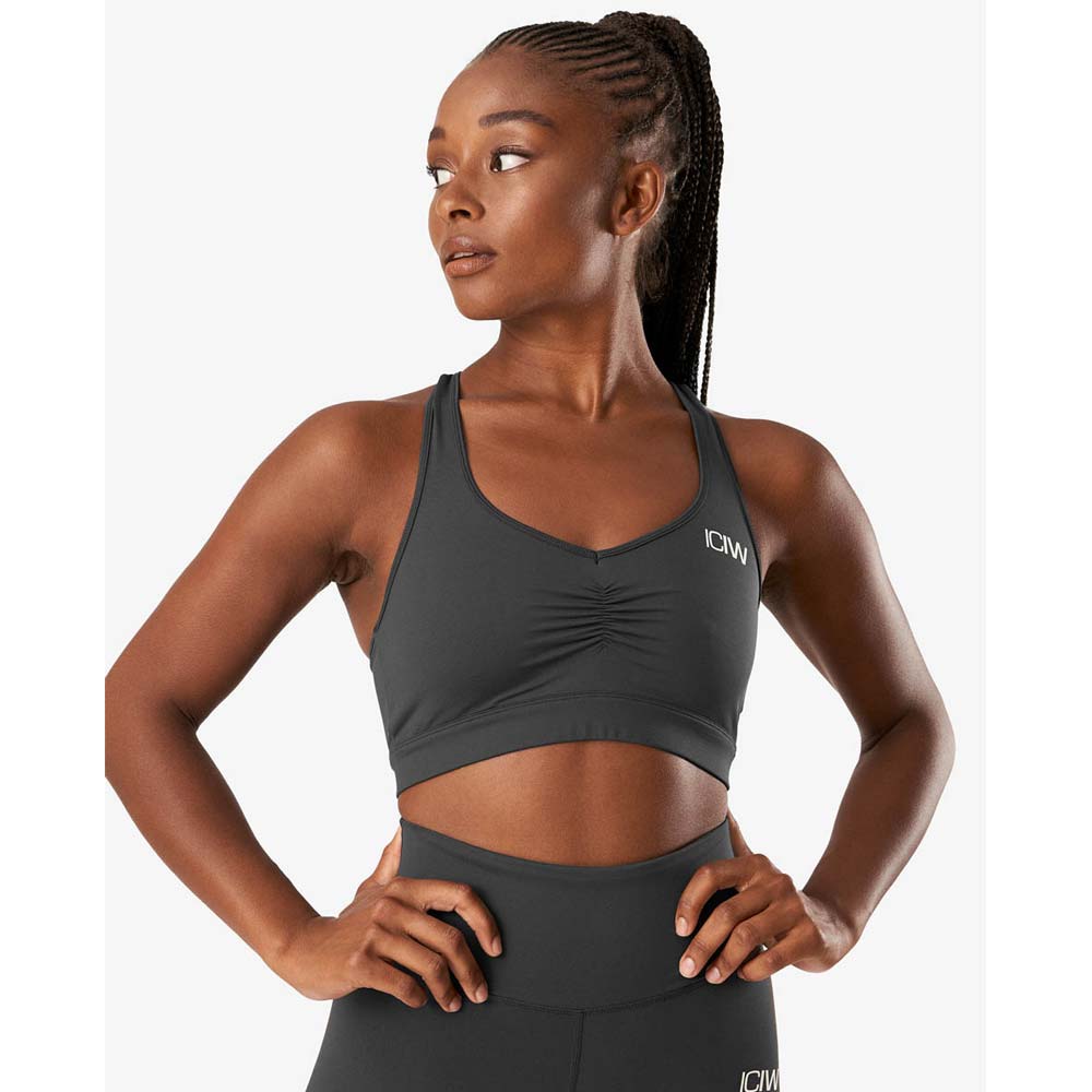 ICANIWILL Scrunch Sports Bra Anthracite