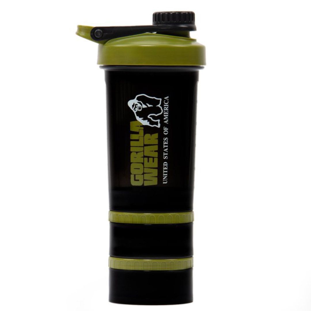 Gorilla Wear Shaker 2 Go 760 ml Black & Army Green