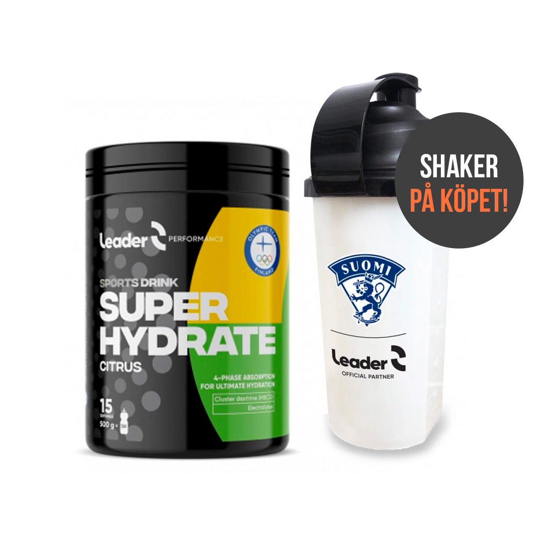 Leader Super Hydrate Sports Drink 500 g + Shaker