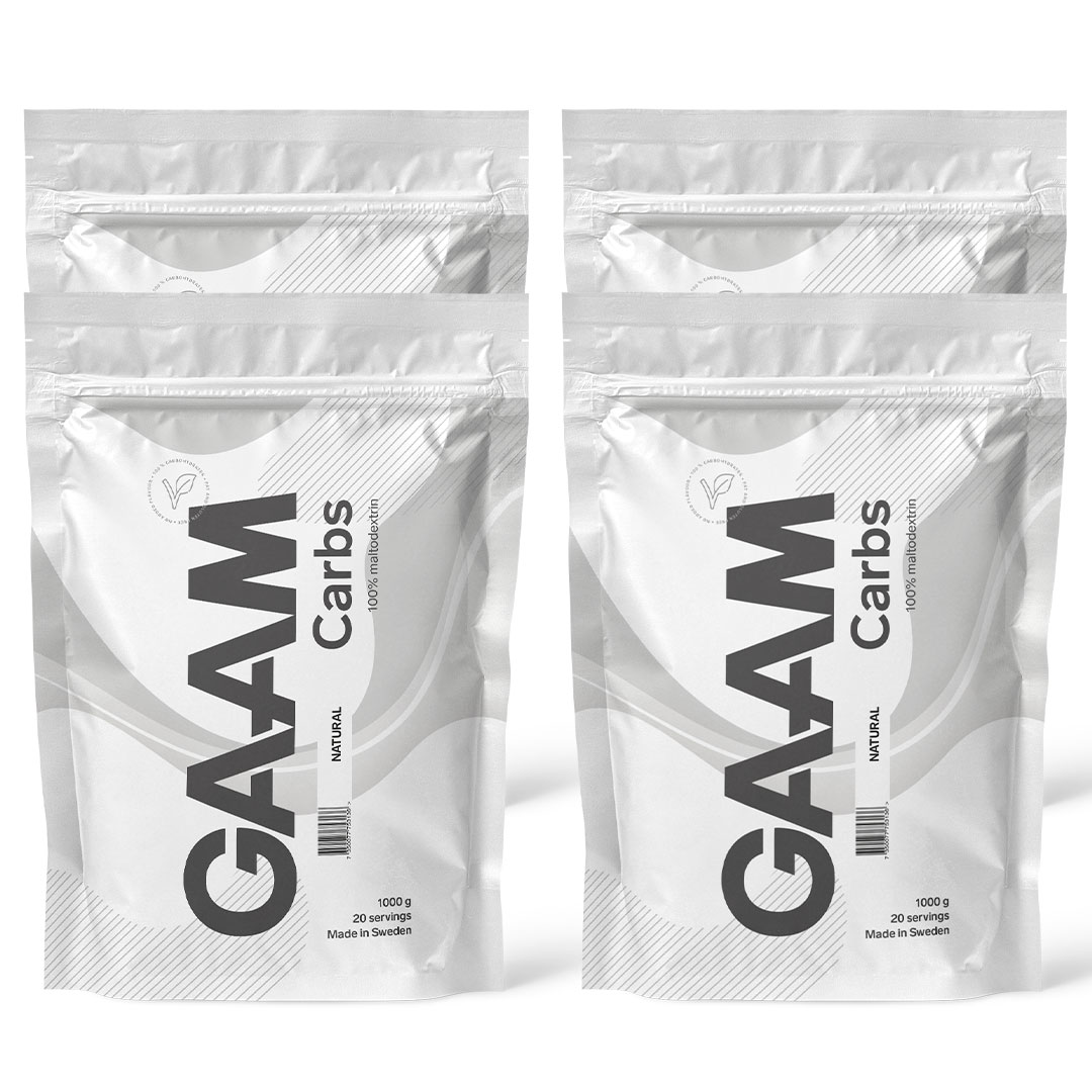 4 x GAAM Carbs - 100% Maltodextrin 1 kg