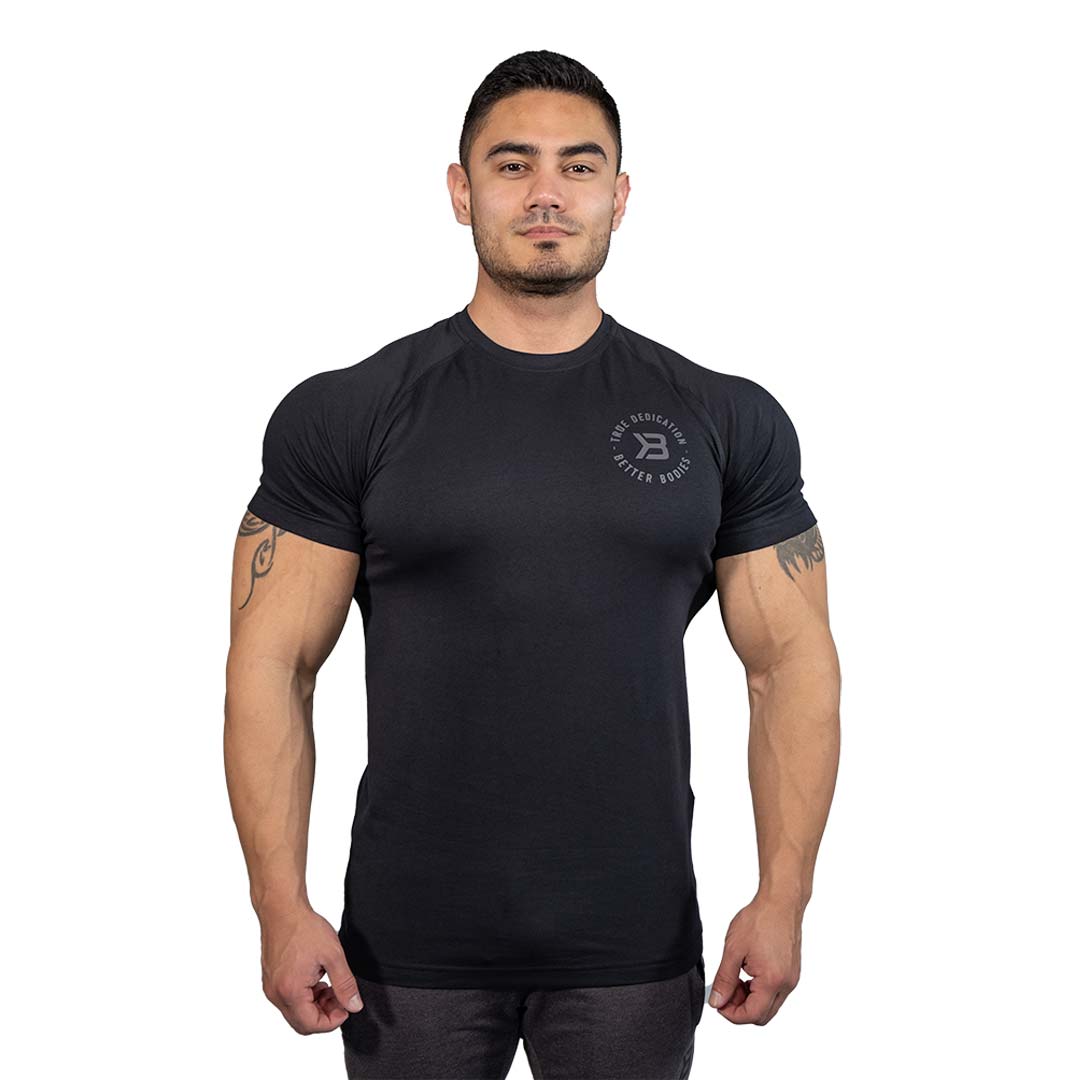 Better Bodies Gym Tapered Tee Black
