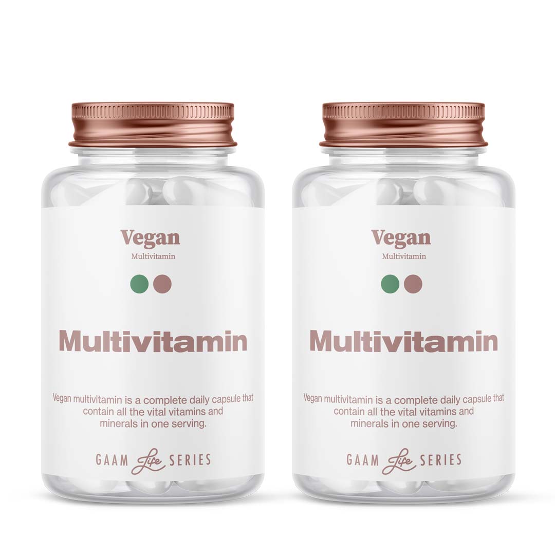 2 x GAAM Vegan Multivitamin 60 caps