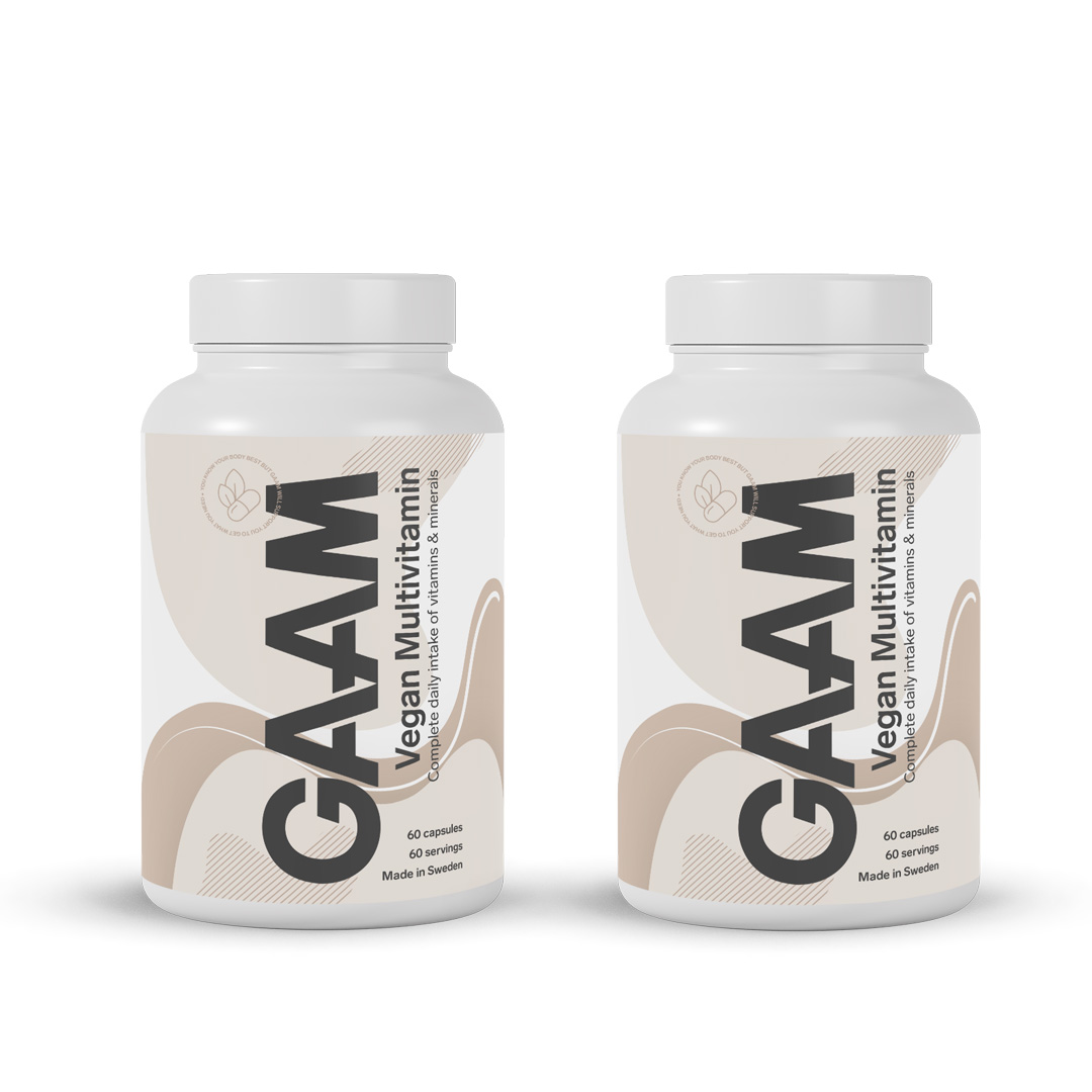 2 x GAAM Vegan Multivitamin 60 caps
