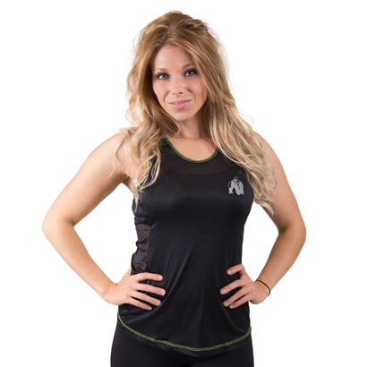 Gorilla Wear Marianna Tank Top Black/Neon Lime