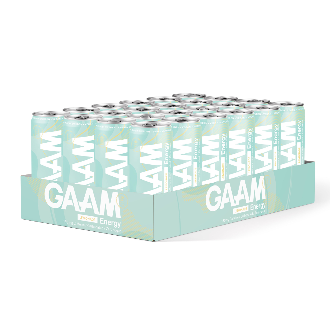 24 x GAAM Energy 330 ml Lemonade