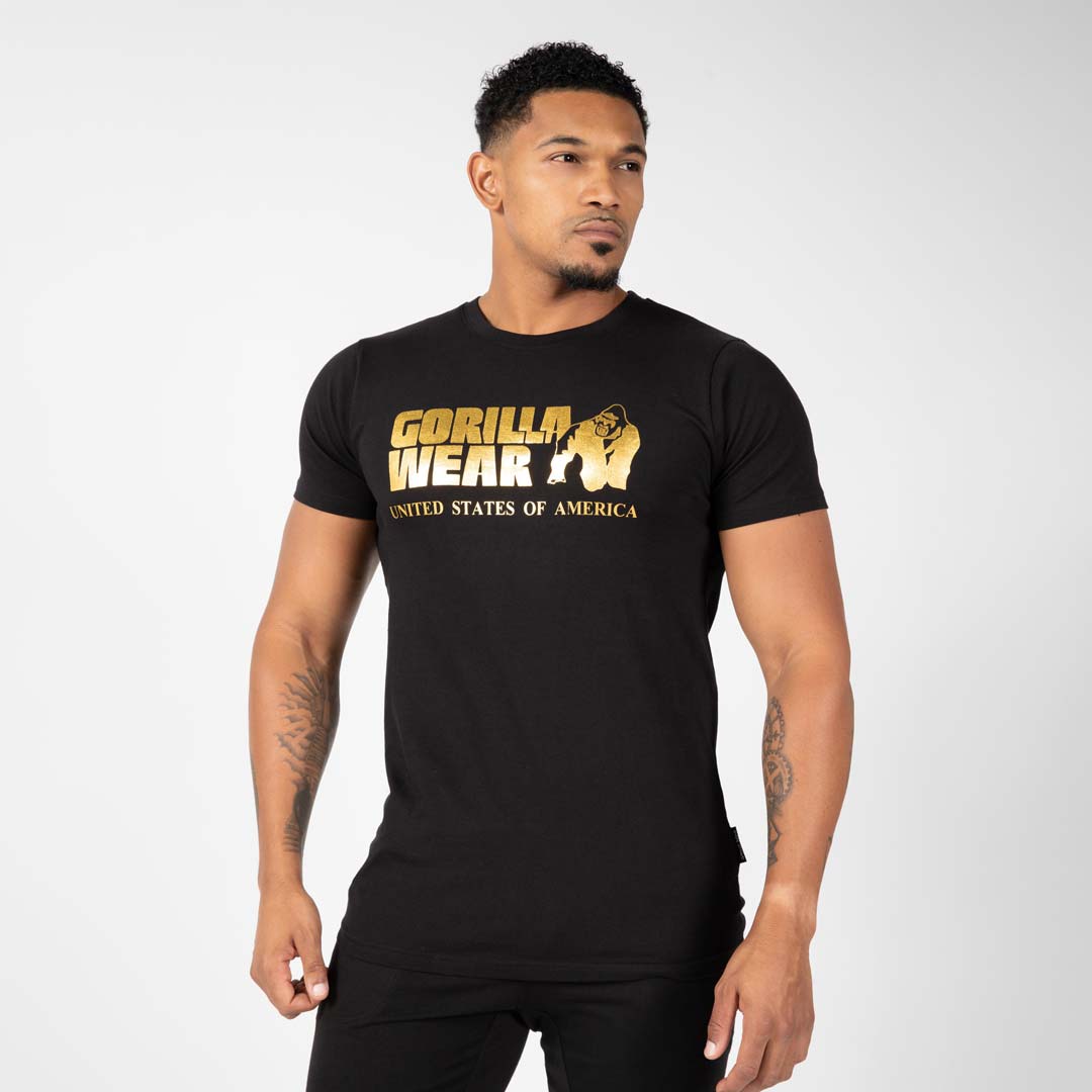 Gorilla Wear Classic T-Shirt Black/Gold