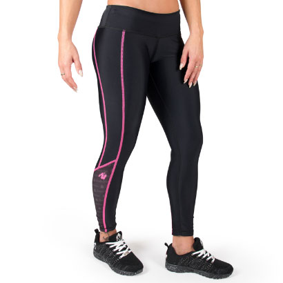 Gorilla Wear Carlin Compression Tights Black & Pink