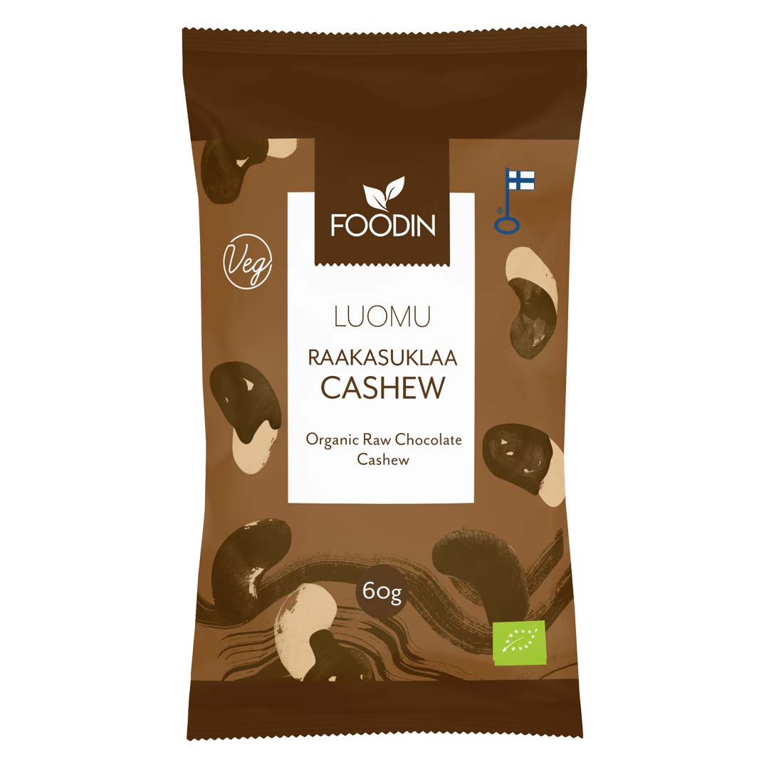 Foodin Raw Chocolate Coated Cashew Organic 60 g