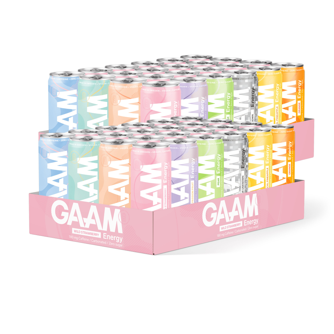48 x GAAM Energy 330 ml Mix-lava