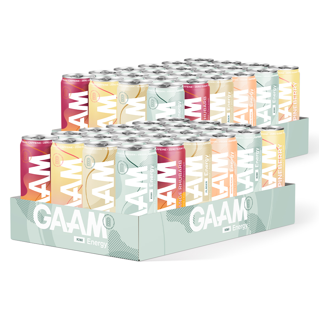 48 x GAAM Energy 330 ml Mix-lava