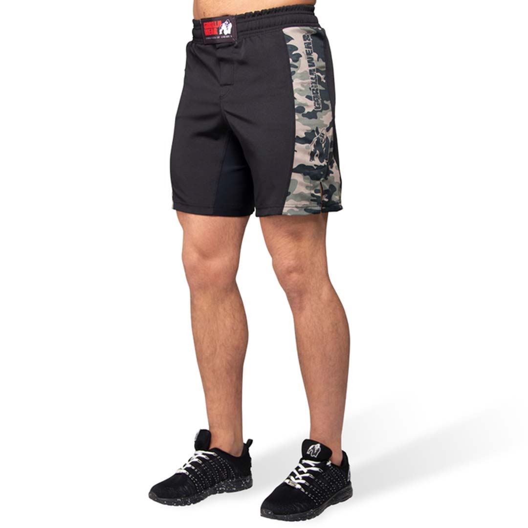 Gorilla Wear Kensington MMA Fightshorts Army Green Camo