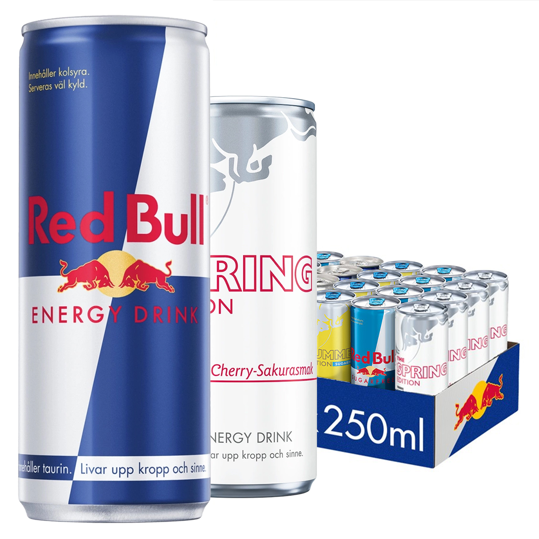 24 x Red Bull Energidryck 250 ml Mix-lava