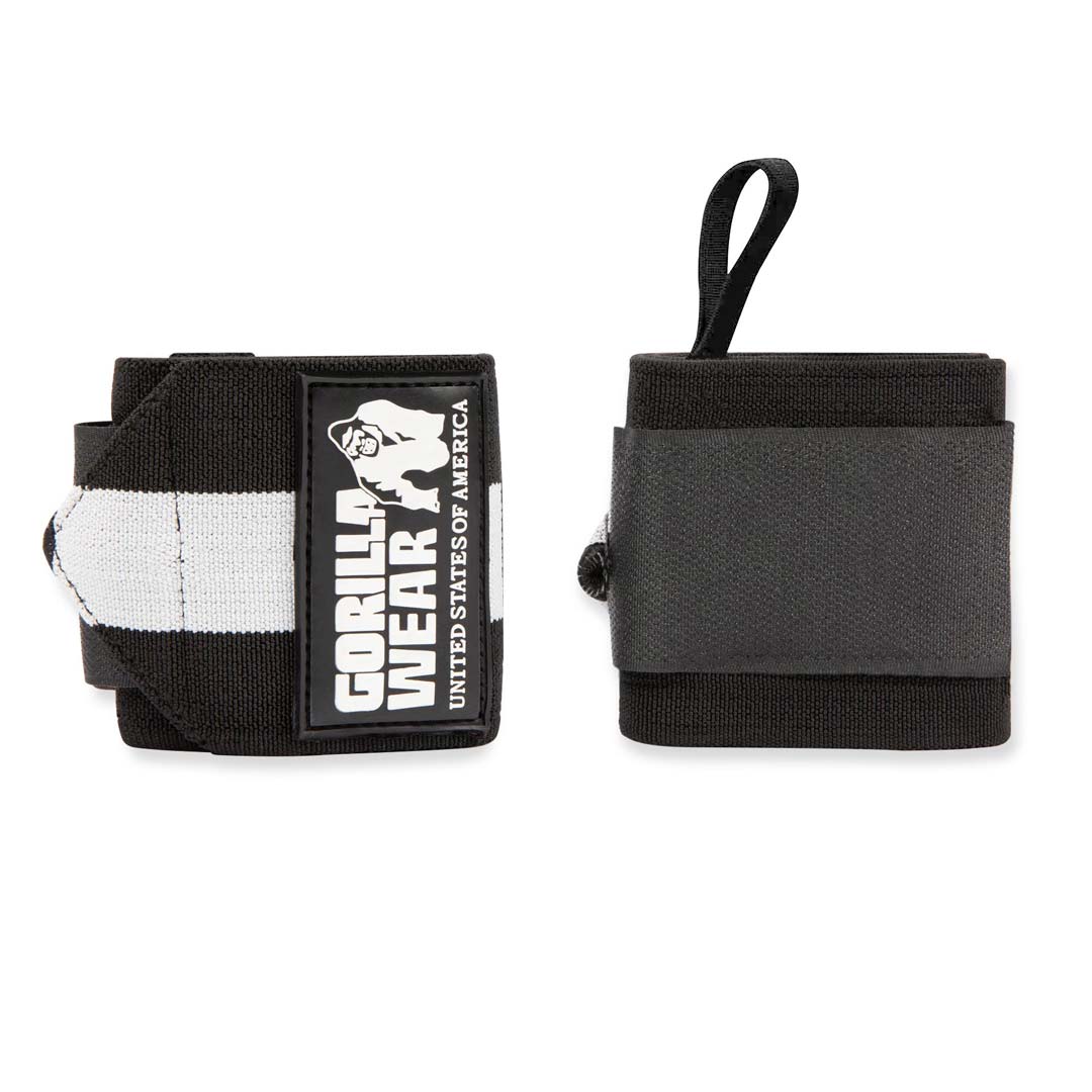 Gorilla Wear Wrist Wraps Ultra Black/White