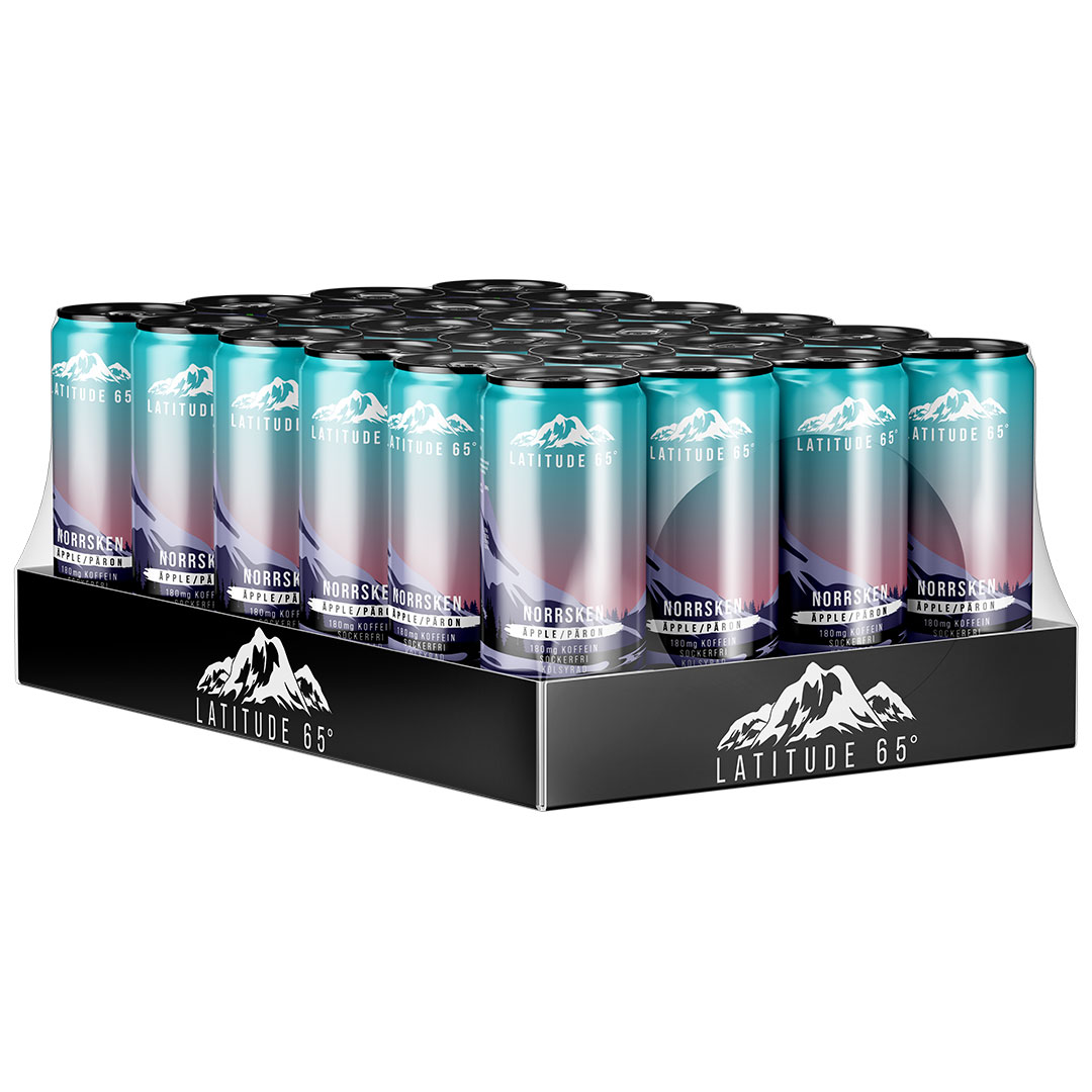 24 x Latitude 65 330 ml Norrsken - Omena & Päärynä