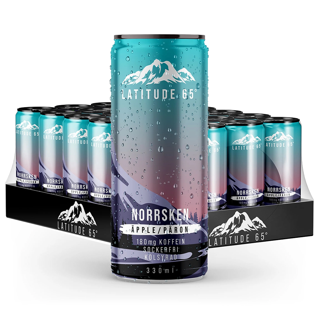 24 x Latitude 65 330 ml Norrsken - Omena & Päärynä