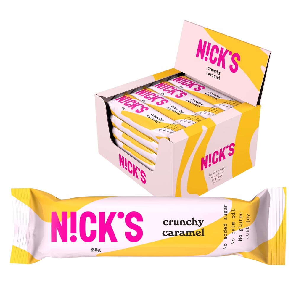 21 x Nicks Crunchy Caramel 28 g