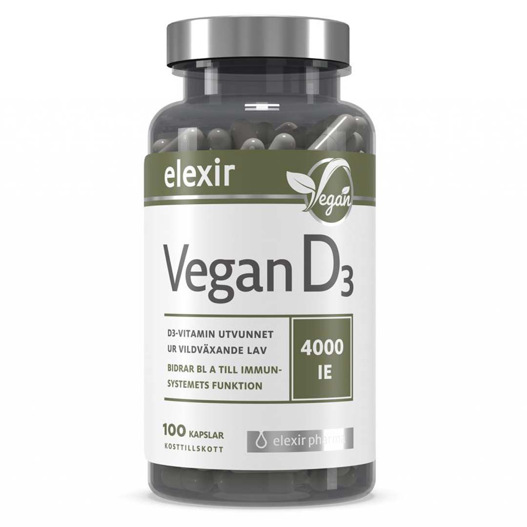Elexir Pharma D3 Vegan Vitamin 4000IE 100 caps