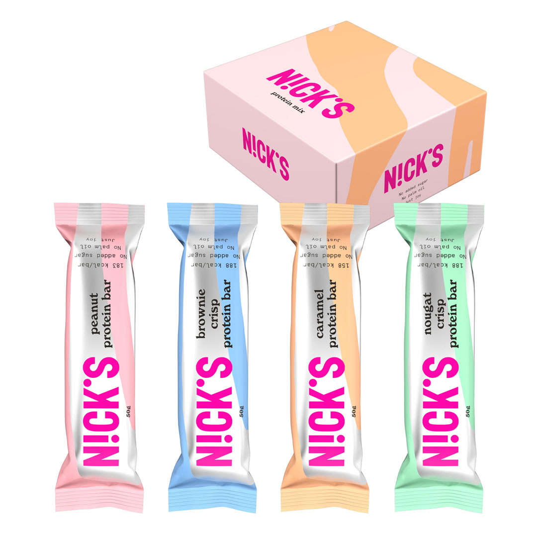 9 x Nicks Protein Bar Mix 50 g