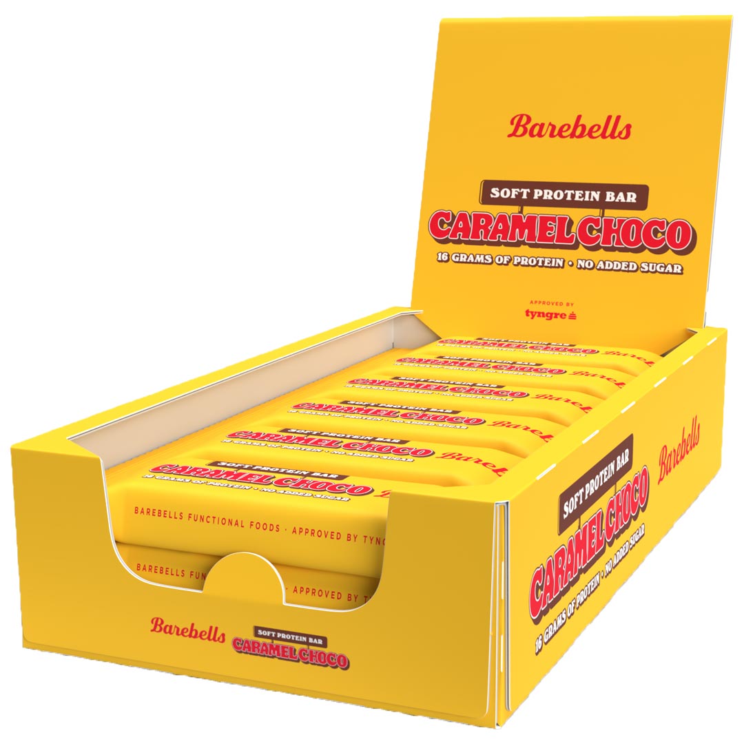 12 x Barebells Protein Bar 55 g Caramel Choco