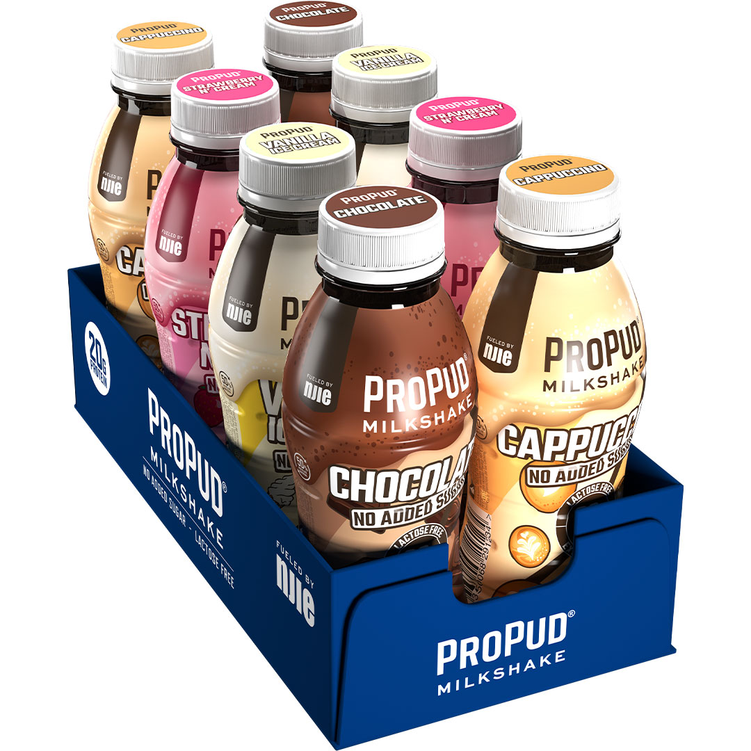 8 x NJIE ProPud Protein Milkshake Mix 330 ml