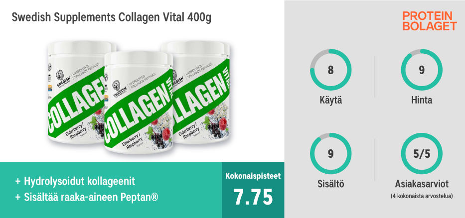 Paras Kollageeni - Swedish Supplements Collagen Vital 400g