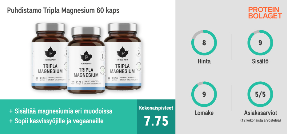 Paras Magnesium - Puhdistamo Tripla Magnesium 60 kaps