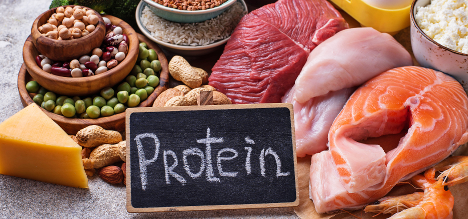 Terveelliset elintarvikkeet joissa on paljon proteiinia
