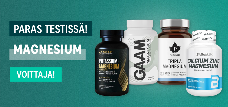 Paras Magnesium testivoittaja 2024