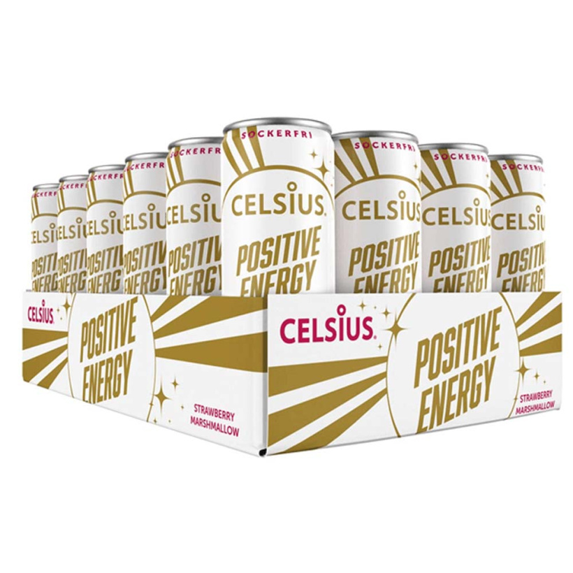 24 x Celsius, 355 ml, Strawberry Marshmallow Hintatakuu & Ilmainen