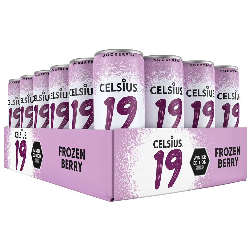 24 x Celsius 355 ml Frozen Berry ryhmässä Juomat / Energiajuomat @ Proteinbolaget (FI-0006)