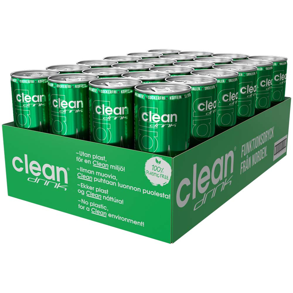 24 x Clean Drink 330 ml Omena & Päärynä ryhmässä Juomat / Energiajuomat @ Proteinbolaget (FI-0041)