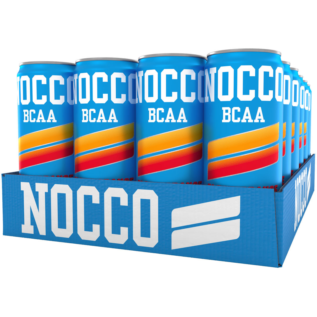 24 x NOCCO BCAA 330 ml Blood Orange Del Sol ryhmässä Juomat / Energiajuomat @ Proteinbolaget (FI-0169)
