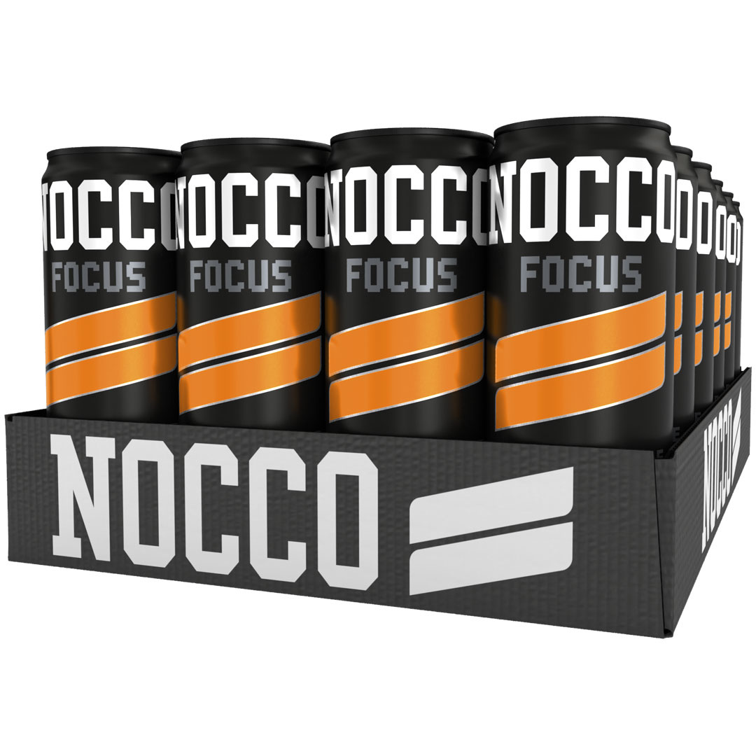 24 x NOCCO FOCUS 330 ml Black Orange ryhmässä Juomat / Energiajuomat @ Proteinbolaget (FI-0190)