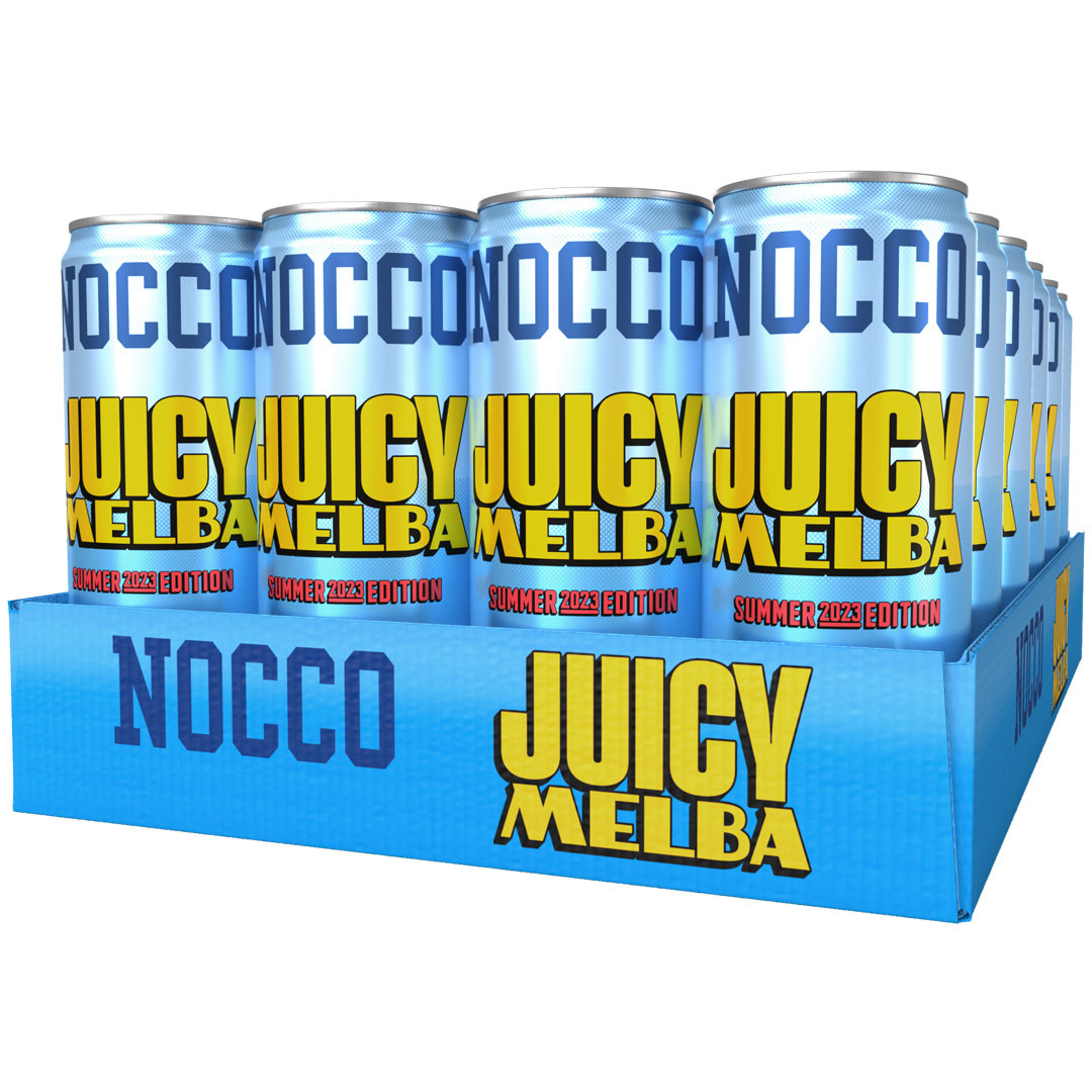 24 x NOCCO BCAA 330 ml Juicy Melba ryhmässä Juomat / Energiajuomat @ Proteincompany (FI-0302)
