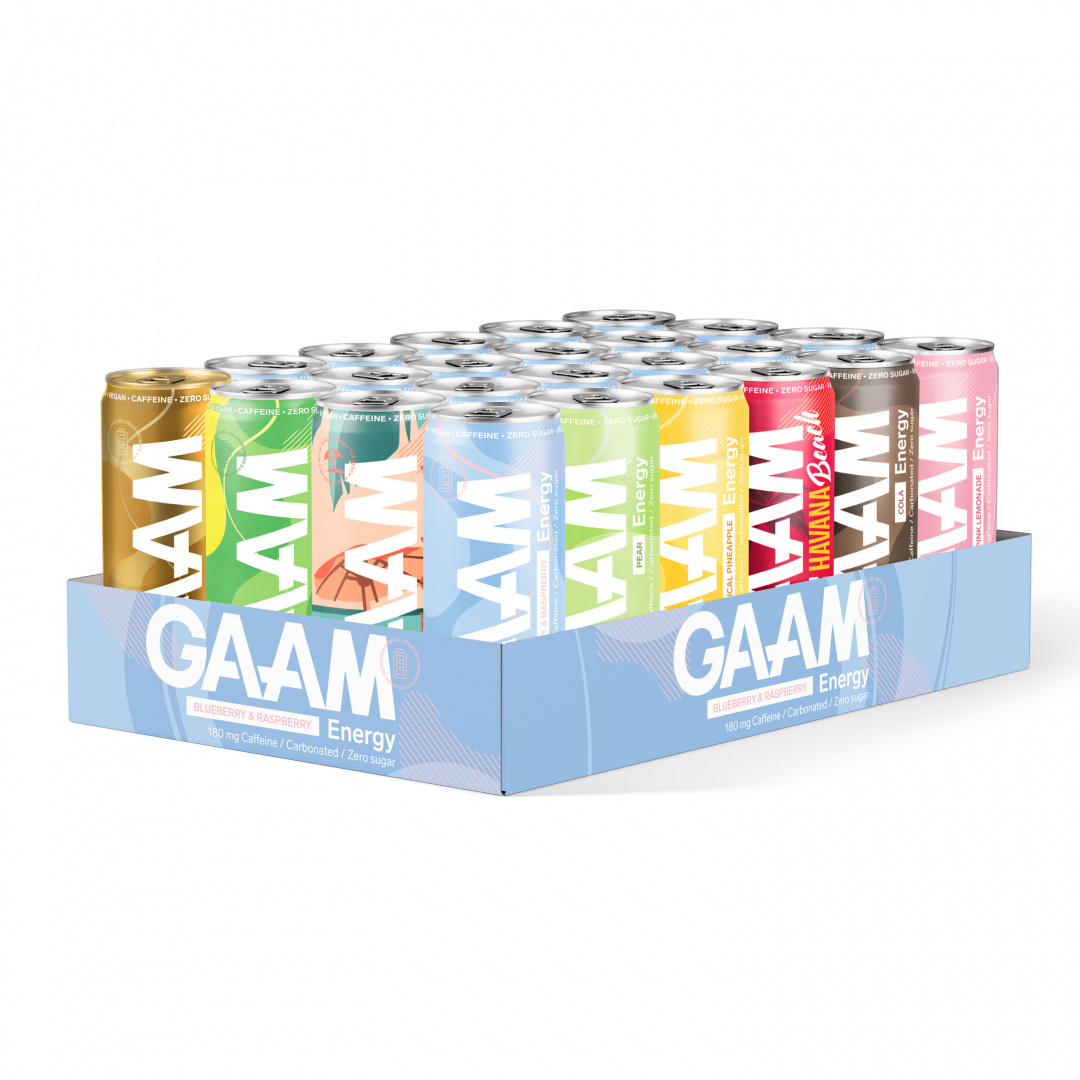 24 x GAAM Energy 330 ml Valitut Maut ryhmässä Juomat / Energiajuomat @ Proteinbolaget (FI-0909)