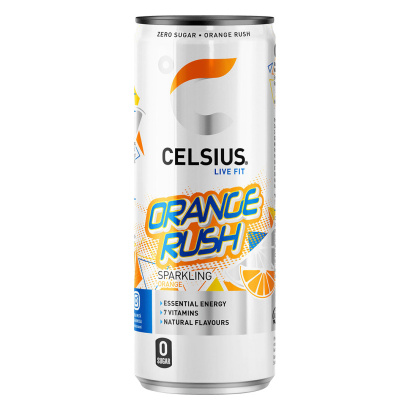 24 x Celsius 355 ml Orange Rush