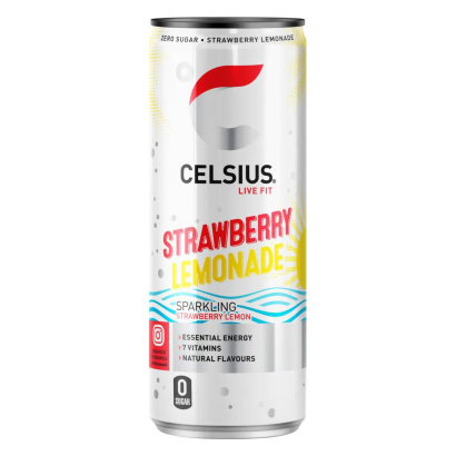 24 x Celsius 355 ml Strawberry Lemonade