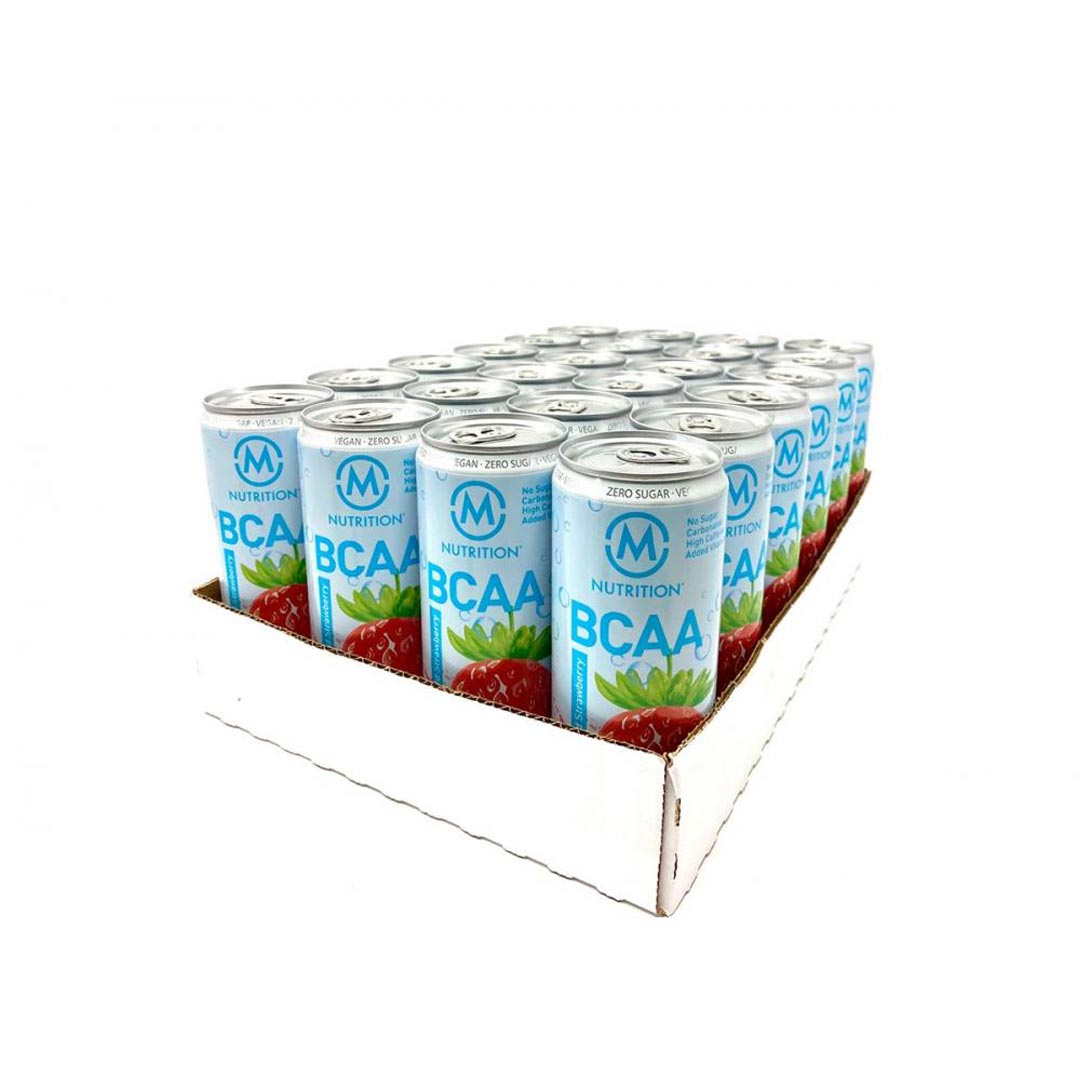 24 x M-nutrition BCAA aminohappojuoma 330 ml Wild Strawberry ryhmässä Juomat / Energiajuomat @ Proteinbolaget (FI-8788)