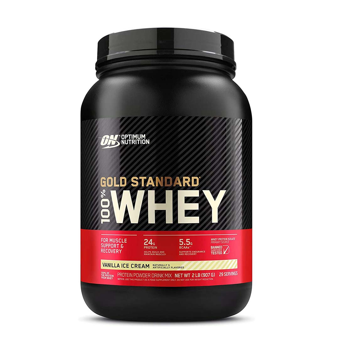 Optimum Nutrition 100% Whey Gold Standard 907 g ryhmässä Lisäravinteet / Proteiinijauheet / Heraproteiini / Heraisolaatti @ Proteincompany (PB-00018)