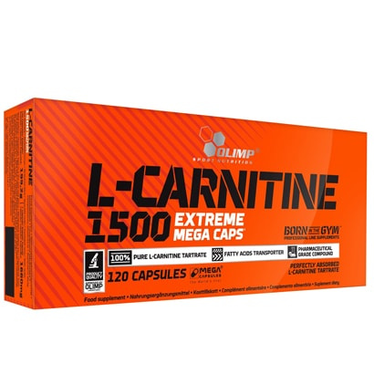 Olimp L-Carnitine 1500 Extreme Mega caps 120 caps ryhmässä Lisäravinteet / Aminohapot / L-Karnitiini @ Proteinbolaget (PB-0297)