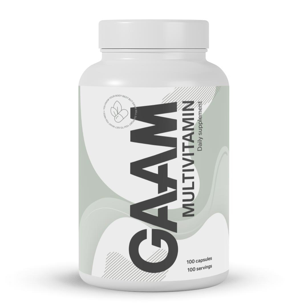 GAAM Multivitamin 100 caps ryhmässä Lisäravinteet / Vitamiinit / Monivitamiinit @ Proteinbolaget (PB-0496)