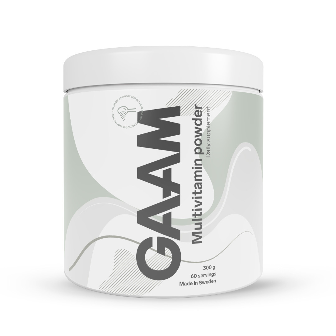 GAAM Multivitamin Powder 300 g ryhmässä Lisäravinteet / Vitamiinit / Monivitamiinit @ Proteincompany (PB-0497)