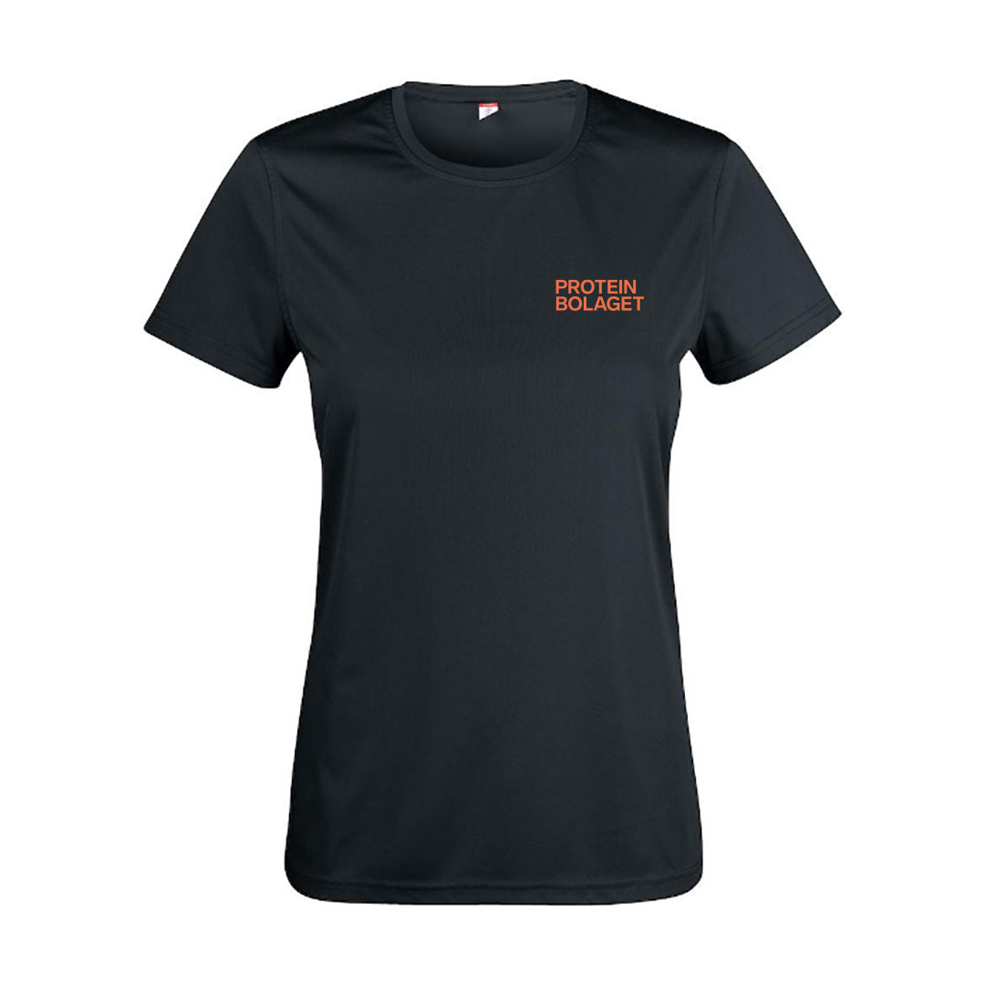 Proteinbolaget Woman T-shirt Black ryhmässä Treenivaatteet / T-paidat @ Proteinbolaget (PB-069)