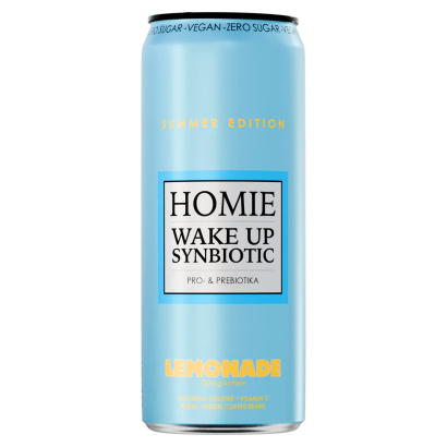 24 x Homie Wake Up Synbiotic 330 ml Lemonade 