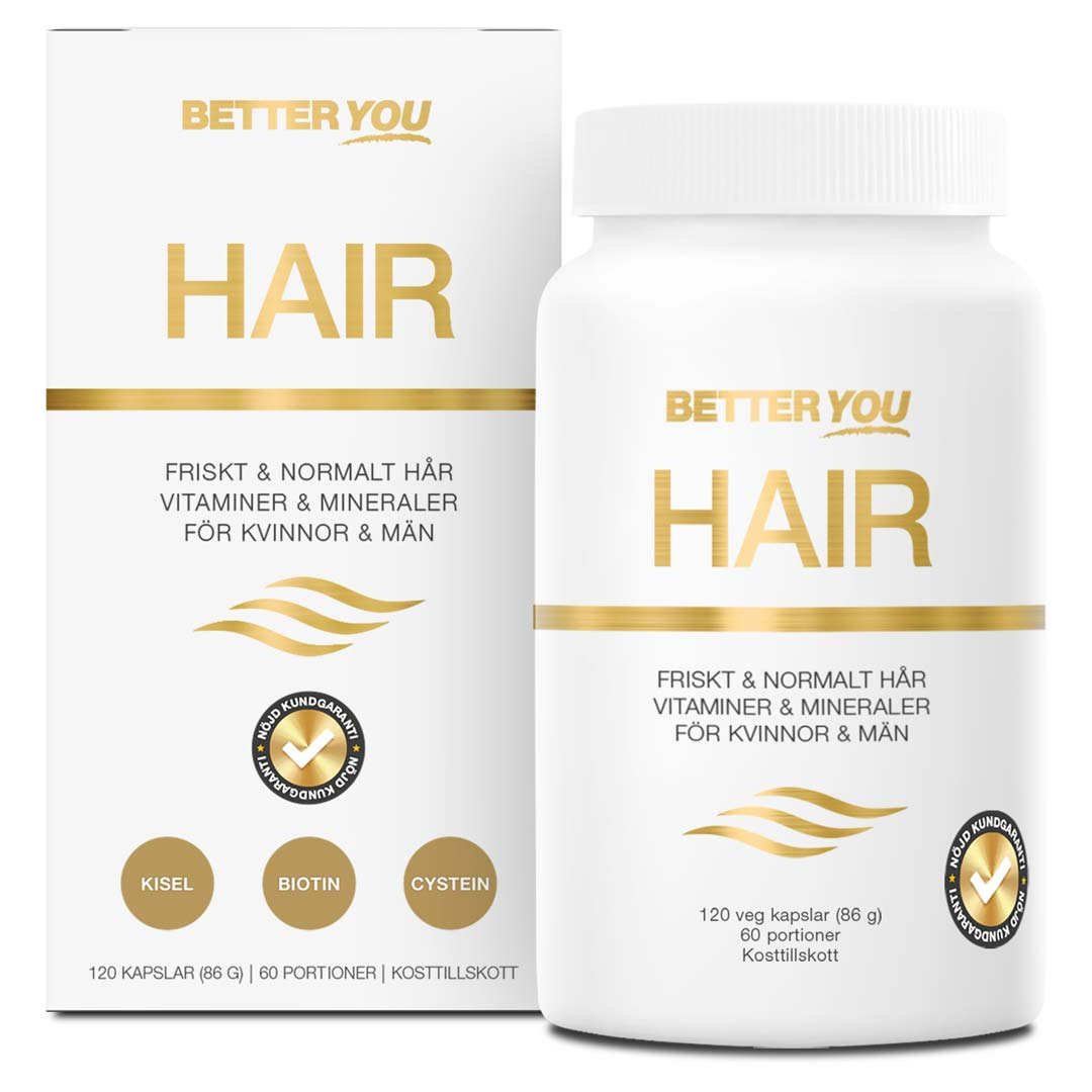 Better You Hair 120 caps ryhmässä Lisäravinteet / Vitamiinit @ Proteinbolaget (PB-080)